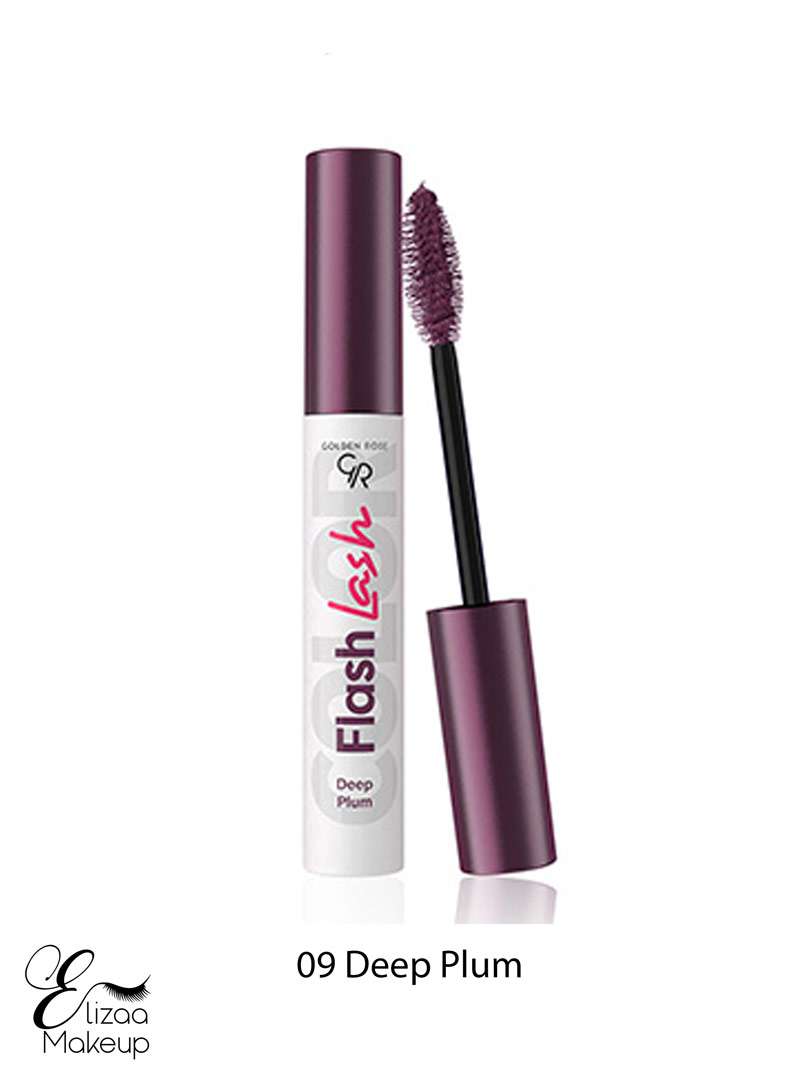 ریمل رنگی گلدن رز Golden Rose Flash Lash Mascara 09 Deep Plum